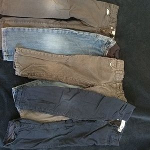 4 boys pants and puff vest